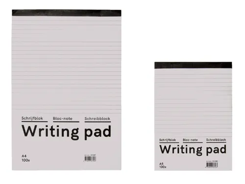 Schrijfblok Qbasic A5 lijn 160blz 60gr