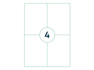 Etiket 105x148mm 4000 Stuks 1000 Vel - 2