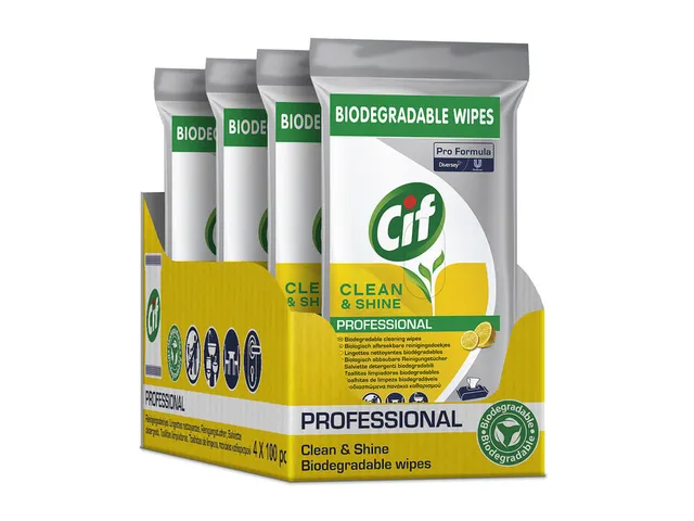 Reinigingsdoekjes CIF Pro formula Multi Clean&Shine 100 stuks