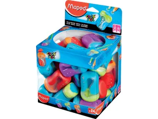 Puntenslijper Maped Color'Peps 2-gaats display à 24 stuks assorti - 1