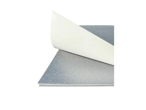 Glitterkarton Kangaro platinum 50x70cm pak à 10 vel