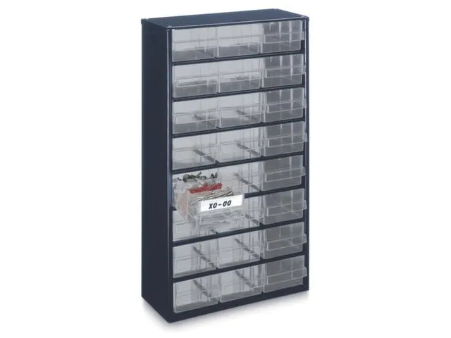 Magazijnunit Staalplaat Behuizing Hxbxd 555X307X150Mm 24Lades