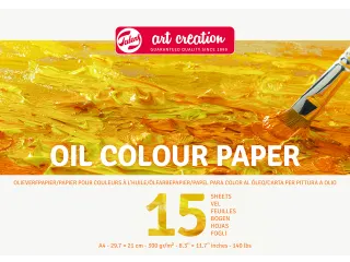 Olieverfpapier Talens Art Creation 15 witte vellen 300gr A4 geel - 1