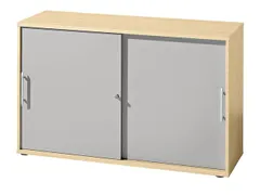 Schuifdeurkast Hxbxd 748X1200X400Mm 2 Oh Kastromp/front Beuken/zilver