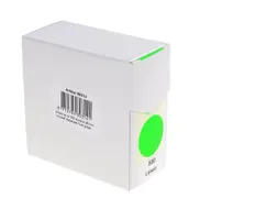 Etiket Rillprint 35mm 500st op rol fluor groen