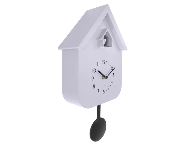 Wandklok NeXtime Twitter 21,5x41,5 cm lavendel