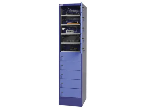 Gereedschapskast 1790x415x500mm Nl 10vakken Duifblauw Front Lichtblauw