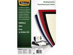 Voorblad Fellowes A4 Chromolux 250 Grams Wit 100stuks