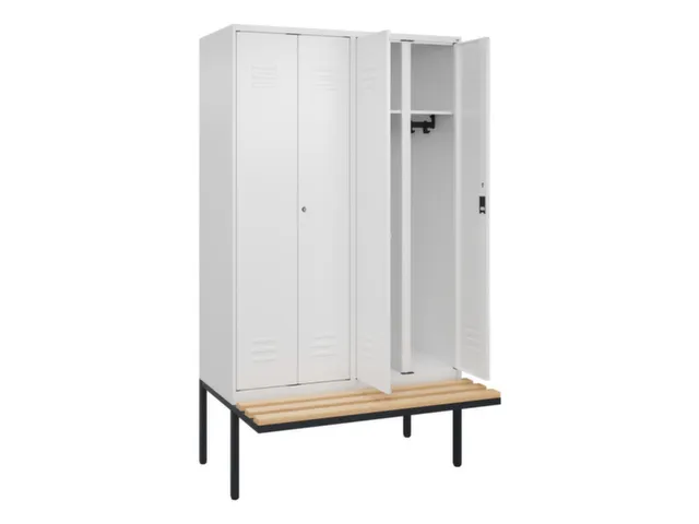 locker voor scheiding van kleding,HxBxD 2120x1200x815mm,4vak