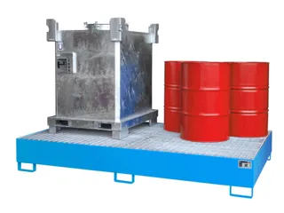 opvangbak,v. 2xIBC/10x200l vaten,opvangvol. 1000l - 3