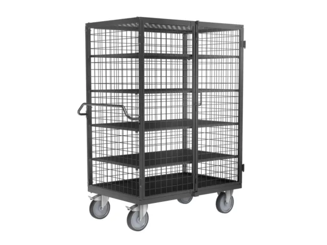 kastwagen,draagverm. 500kg,laadvl. LxB 1134x745mm,duwbeugel,RAL7043