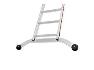 ladder,eenzijdig,18,verstevigde treden,balk L 4,72m,aluminium - 4