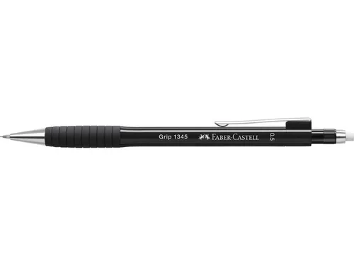 Vulpotlood Faber Castell Grip 1345 0.5mm Zwart Metallic