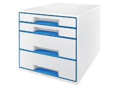 Ladenbox Leitz WOW Cube 4 laden wit/blauw