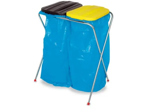 Lichte Afvalverzamelaar 2x70/120 liter 810x660x410mm Deksel