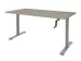 Bureau Assis-debout Dextro Slinger Pieds T 140x80 Chêne Robson-alu