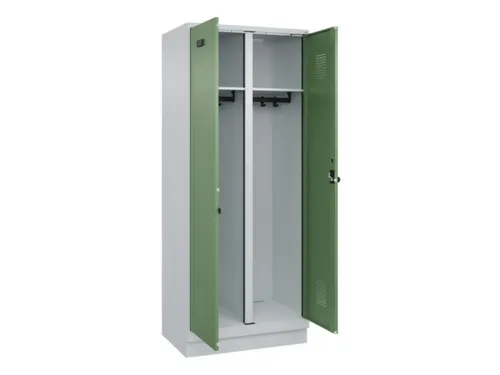 locker voor scheiding van kleding,HxBxD 1950x800x500mm,2vak