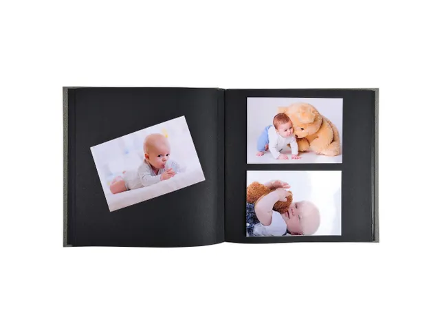 Fotoalb 30p. zwart 2 5x25cm ZÉPHIRE grijs