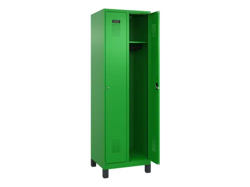 locker,HxBxD 1950x600x500mm,2vak,vak B 300mm,cil.-slot,voeten