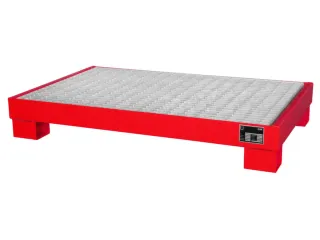 Opvangbak Staalplaat Bxdxh 800x1300x205mm 74l M. Rooster Ral 3000 - 1