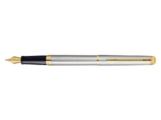 Vulpen Waterman Hémisphère Stainless Steel GT Medium Blauwe inkt - 1