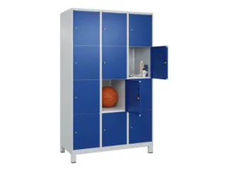 lockerkast,HxBxD 1950x1200x500mm,3x4vakken,vak B 400mm,cil.-slot - 1