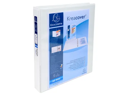 Ringmap Pp Personaliseerbaar Kreacover 4D-Ringen 25mm A4 Maxi Wit