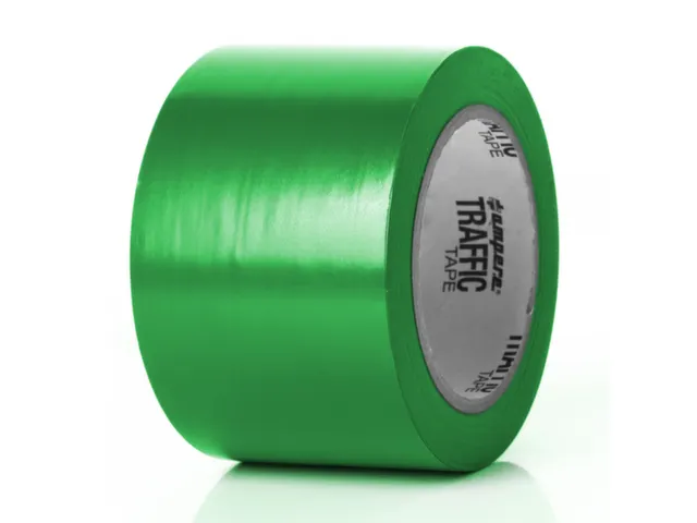 tape,standaardkleur,PVC,groen,band LxB 33mx50mm