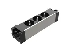 Power Powerbar stekkerdoos 3x Schuko 303 Zwart