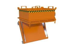 Centreerwand,V. Mini-Bodemklepcontainer 0,37M³,Plaatstaal