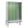 locker met bank,voor scheiding van kleding,HxBxD 2120x1200x815mm,4vak
