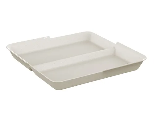 Bord Circulware Circulplate 1100ml 2-vaks herbruikbaar 12 stuks