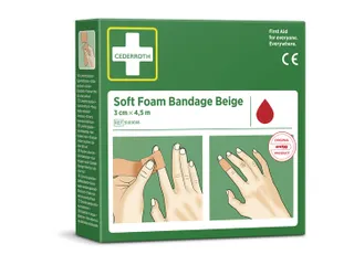 Bandage Cederroth Soft Foam beige 3cmx4.5m - 5