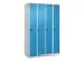 armoire vestiaire noir et blanc,HxlxP 1850x1200x500mm,4compart.