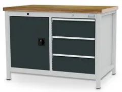 werkbank met opbergruimte,HxBxD 859x1200x750mm,multiplexblad