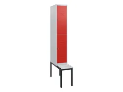 Dubbeldekse dekenkist,HxBxD 1950x300x815mm,1x2vak.,vak B 300mm