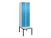 locker voor scheiding van kleding,HxBxD 2120x600x815mm,2vak
