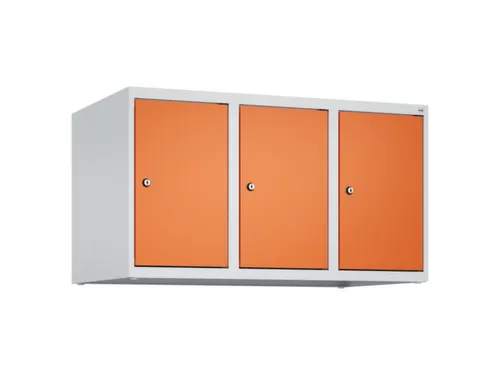 opzetkast,v. locker,3vak.,vak B 300mm,HxBxD 500x900x500mm,cilinderslot
