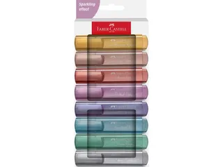 Markeerstift Faber-Castell 46 metallic 8stuks goud, zilver, roze, ruby - 1