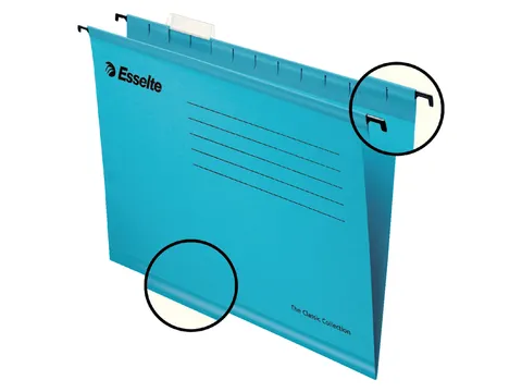 Hangmap Pendaflex verticaal folio V-bodem blauw