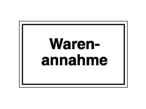 aanwijzingsbord,Goederenontvangst,PVC,om te verlijmen,HxB 150x250mm