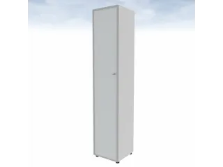 Vitrinekast Hxbxd 2140x430x450mm 5 Oh Wit - 3