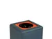 Circulaire Afvalbak BrickBin Plastic 65 Liter Grijs Oranje