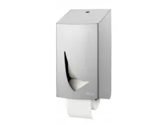 Toiletpapier Dispenser RVS Voor 2 rollen Kokerloos Toiletpapier