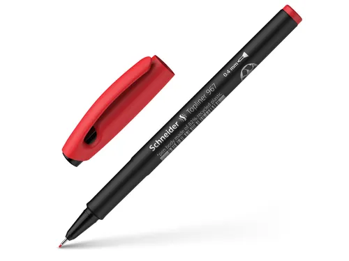 Fineliner Schneider Topliner 967 Rood 0.4mm
