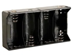 Batterijhouder Voor 4 x D-Cell (Met Soldeerlippen)