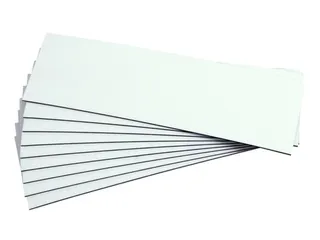 bord,HxB 20x75mm,achterzijde magnetisch,folie,wit - 1