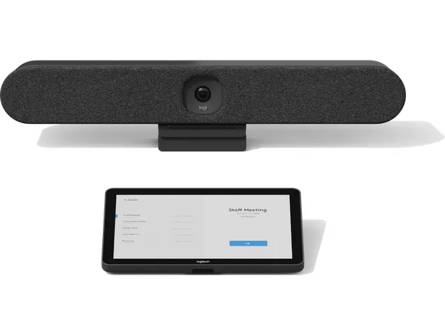 Logitech Rally Bar Huddle + Tap IP, Videovergaderingssysteem voor groe