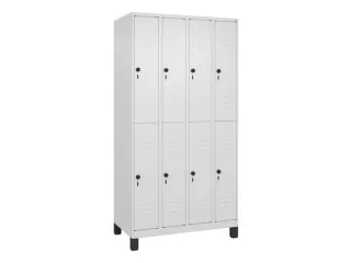 dubbeldekse locker,HxBxD 1950x1000x500mm,4x2vak.,vak B 250mm - 1