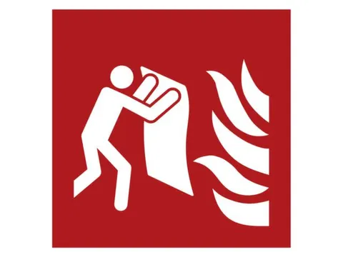 Brandbeveiligingsbord,Blusdeken,Sticker,Folie,Lang Nalichtend